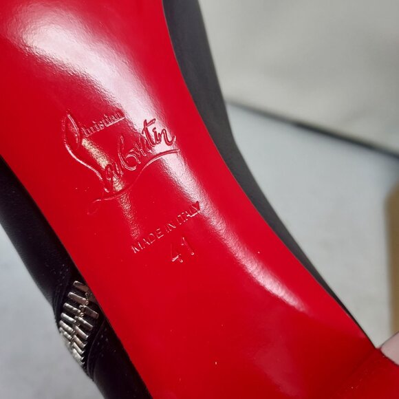 Christian Louboutin Black Ziptotal Black Ankle Boot - Picture 5 of 14